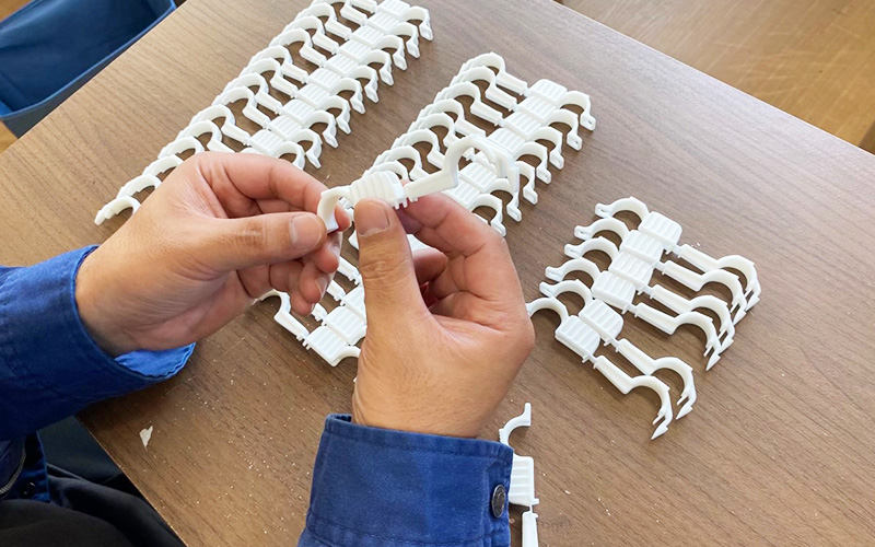 農業用資材の検品作業